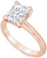 ფოტო #1 პროდუქტის Certified Lab Grown Diamond Radiant-Cut Solitaire Engagement Ring (3 ct. t.w.) in 14k Gold