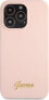 Фото #3 товара Guess Guess GUHCP13XLSLMGLP iPhone 13 Pro Max 6.7" jasnoróżowy/light pink hardcase Silicone Script Gold Logo