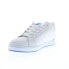 DC Net 302361-HYB Mens Gray Leather Lace Up Skate Inspired Sneakers Shoes