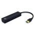 Фото #1 товара USB-разветвитель Ewent EW1136 4 x USB 3.0 Чёрный