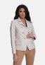 Women's Genuine Leather Blazer Jacket, Beige