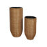 Set of Planters Romimex Natural wicker (2 Pieces)