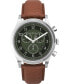 ფოტო #1 პროდუქტის Men's Waterbury Traditional Chrono Tan Leather Strap Watch 42mm