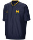 Фото #3 товара Men's Navy Michigan Wolverines 2021 Coaches Short Sleeve Quarter-Zip Jacket