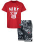 ფოტო #1 პროდუქტის Little Boys Mesh T-shirt and Shorts, 2 Piece Set