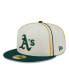 Фото #2 товара Men's Cream, Green Oakland Athletics Chrome Sutash 59FIFTY Fitted Hat