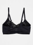 Simply Be 2 pack Eva non wired bras with mesh and lace detail in black and white