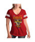Фото #1 товара Women's Red Joey Logano 2022 NASCAR Cup Series Champion V-Neck T-shirt