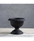 Фото #2 товара 39128 Outdoor Grecian Urn Flower Planter Black 12in pack of 1