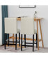 Set of 2 25'' Kitchen Breakfast Chairs Nailhead Barstools