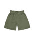 Фото #2 товара Baby Girls Pull-On Cinched Waist Linen Short