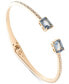 ფოტო #1 პროდუქტის Gold-Tone Pavé & Color Stone Cuff Bracelet