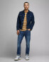 Фото #6 товара Jack & Jones Tim straight leg jeans in faded dark wash denim