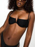 Фото #1 товара South Beach mix and match monowire bikini top with in black