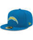 Фото #1 товара Men's Powder Blue Los Angeles Chargers Team Basic 59FIFTY Fitted Hat