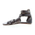 Фото #5 товара Bed Stu Capriana F373037 Womens Gray Leather Hook & Loop Strap Sandals Shoes 6