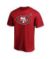 Фото #3 товара Мужская футболка Fanatics George Kittle Scarlet San Francisco 49ers Super Bowl LVIII с большим ростом - игрок с именем и номером