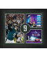 Фото #1 товара Nick Foles Philadelphia Eagles Framed 23" x 27" Super Bowl LII Champions Collage with a Piece of Game-Used Football - Limited Edition of 500