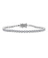 Фото #1 товара Holiday Party Bridal Clear Cubic Zirconia Circlet Solitaire AAA CZ Thin Bubble Bezel Set Tennis Bracelet For Women Wedding 8 Inch