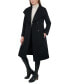 Фото #3 товара Women's Cashmere Blend Belted Wrap Coat