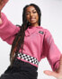 Фото #6 товара Vans Boom checker hoodie in pink