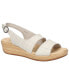 Фото #1 товара Women's Gannett Buckle Slingback Wedge Sandals