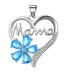 Фото #1 товара Charming silver pendant Sparkling Heart Mama P0001346