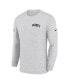 Фото #3 товара Men's White New England Patriots Velocity Athletic Stack Performance Long Sleeve T-shirt