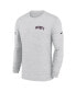 Men's White New England Patriots Velocity Athletic Stack Performance Long Sleeve T-shirt