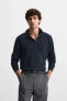 PURL KNIT POLO SHIRT