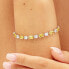 Фото #3 товара Fancy Energy Yellow Cubic Zirconia Silver Bracelet FEY15