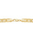 22" Beveled Marine Link Chain Necklace (7-1/5mm) in 10k Gold
