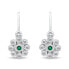 Фото #3 товара Delicate girl´s silver earrings Flowers EA190W