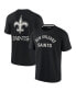 ფოტო #2 პროდუქტის Men's and Women's Black New Orleans Saints Super Soft Short Sleeve T-shirt