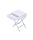 Фото #1 товара Coleen Side Table, White & Chrome