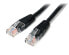 Фото #1 товара StarTech.com Cat5e Patch Cable with Molded RJ45 Connectors - 15 m - Black - 15 m - Cat5e - U/UTP (UTP) - RJ-45 - RJ-45