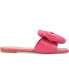 Фото #2 товара Women's Fayre Wide Width Oversized Bow Slip On Flat Sandals