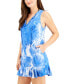Фото #2 товара J Valdi Tie-Dye Ruffled-Hem Cover-Up Dress Women's Swimsuit, Size XS