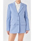 ფოტო #1 პროდუქტის Women's 3 Button Suit Blazer