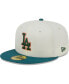 Men's Cream Los Angeles Dodgers Chrome Evergreen 59FIFTY Fitted Hat