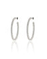 ფოტო #1 პროდუქტის Cubic Zirconia Hoop Earrings