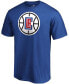 Фото #2 товара Men's Kawhi Leonard Blue LA Clippers Playmaker Name and Number T-shirt
