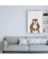 Фото #3 товара Annie Bailey Art Brown Bear Linen Canvas Art - 15.5" x 21"