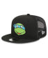 Фото #1 товара Men's Black Teenage Mutant Ninja Turtles Happy Leonardo Trucker 9FIFTY Snapback Hat