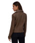 ფოტო #7 პროდუქტის Salla Smooth Asymmetrical Lamb Women's Leather Moto Jacket