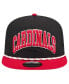 Men's Black St. Louis Cardinals Throwback Meshback Golfer Hat