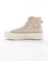 Фото #2 товара Converse Chuck Taylor All Star Lift Hi wool trainers in beige