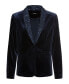 Women's Velvet Blazer with Sequin Collar