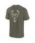 ფოტო #2 პროდუქტის Men's and Women's Olive Milwaukee Bucks Elements Super Soft Short Sleeve T-Shirt