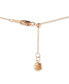 Vanilla Pearl (9mm) & Nude Diamond (1/3 ct. t.w.) Halo Pendant Necklace in 14k Rose Gold, Adjustable length to 20"